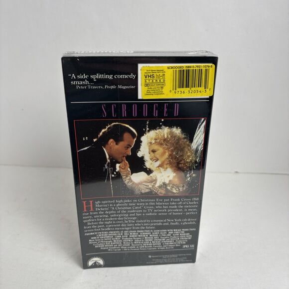 Scrooged VHS Bill Murray Paramount 1990 Sealed - Picture 4 of 6